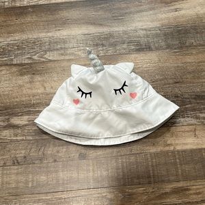 White Unicorn sun hat